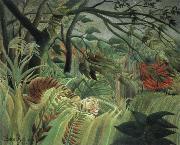 Henri Rousseau, tiger in a tropical storm